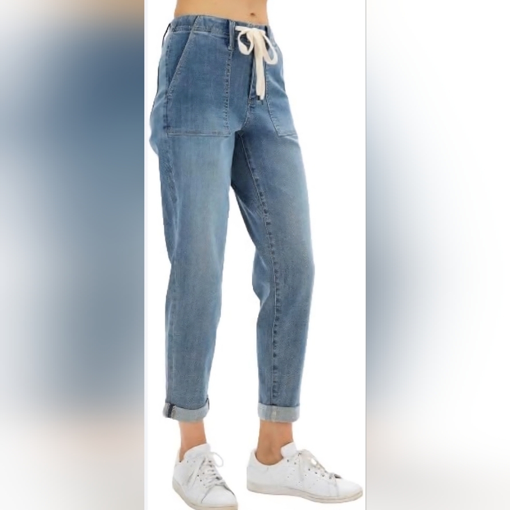 Judy Blue Womens Pull On High Waist Jogger Jeans Sz 18 W